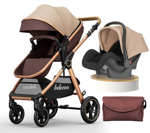Luxury Baby Stroller Pram 3 in 1 With Car Seat Poussette 3
