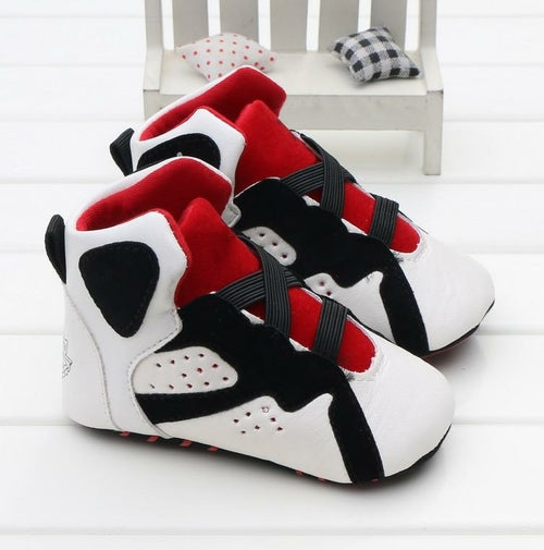 BASKETS PU Leather Newborn Baby Boy Girl Baby Soft Shoes Soft Soled